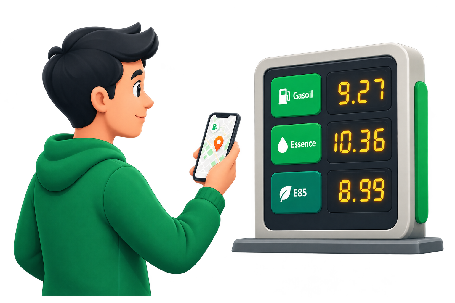 Consultez les prix à jour par station